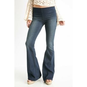 Free People Penny Pull On Flared Jeans! NWOT!